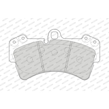 Ferodo | Bremsbelagsatz, Scheibenbremse | FDB1626