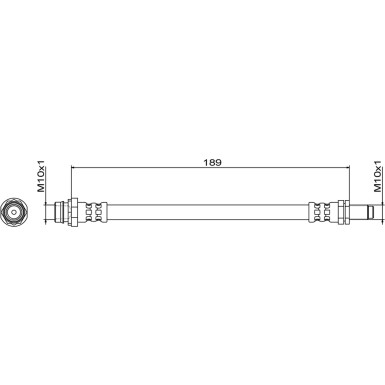 Metzger | Bremsschlauch | 4111467