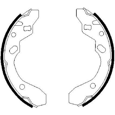 0 986 487 417 Bremsbackensatz