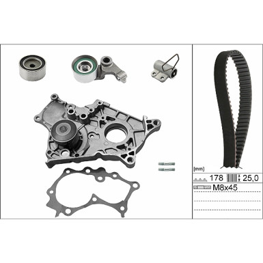 530 0543 30 Wasserpumpe + Zahnriemensatz