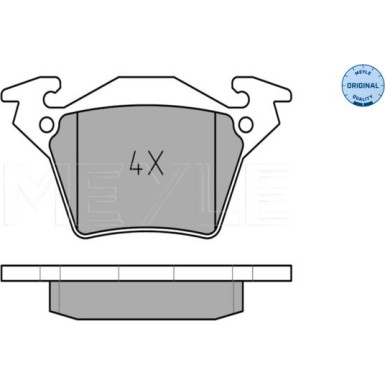 025 230 2017 Bremsbelagsatz, Scheibenbremse MEYLE-ORIGINAL: True to OE.