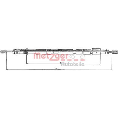 Metzger | Seilzug, Feststellbremse | 10.6021