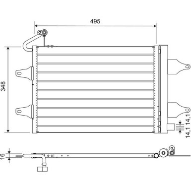 812735 Kondensator, Klimaanlage 812735 Kondensator, Klimaanlage