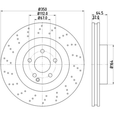 Hella | Bremsscheibe | 8DD 355 128-931