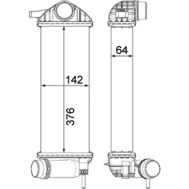 Mahle | Ladeluftkühler | CI 477 000P