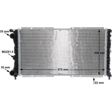 Mahle | Kühler, Motorkühlung | CR 1441 000S