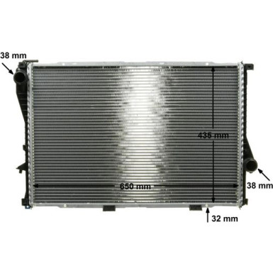 CR 295 000P Kühler, Motorkühlung BEHR *** PREMIUM LINE ***