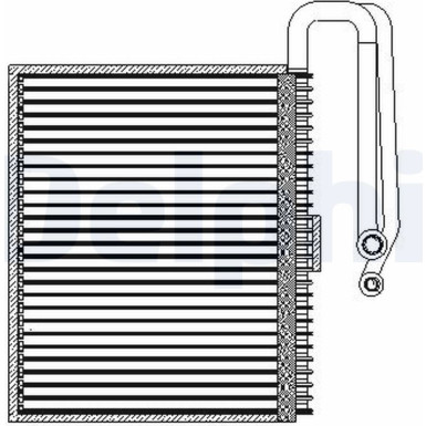Delphi | Verdampfer, Klimaanlage | TSP0525207