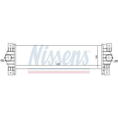 Nissens | Ladeluftkühler | 96651