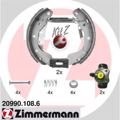 Zimmermann Bremsbackensatz KIT Z 20990.108.6