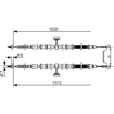 1 987 477 763 Seilzug, Feststellbremse 1 987 477 763 Seilzug, Feststellbremse