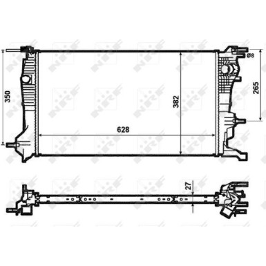NRF | Kühler, Motorkühlung | 53963