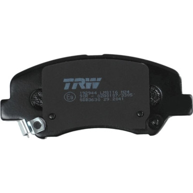 TRW | Bremsbelagsatz, Scheibenbremse | GDB3630