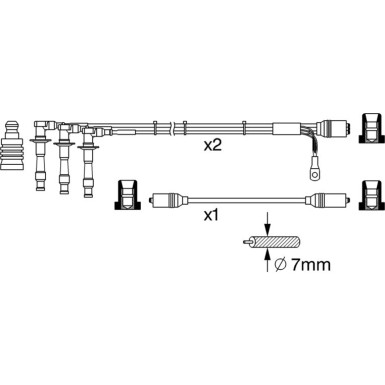 BOSCH | Zündleitungssatz | 0 986 356 373 BOSCH | Zündleitungssatz | 0 986 356 373