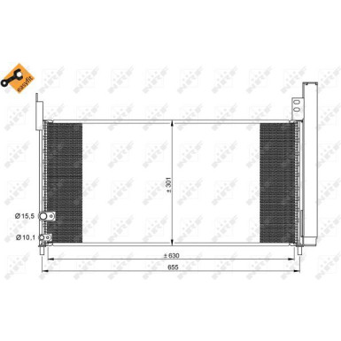 35863 Kondensator, Klimaanlage EASY FIT