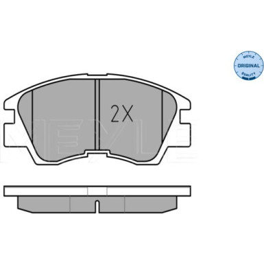 Meyle Bremsbelagsatz, Scheibenbremse MEYLE-ORIGINAL: True to OE 025 213 7316/W