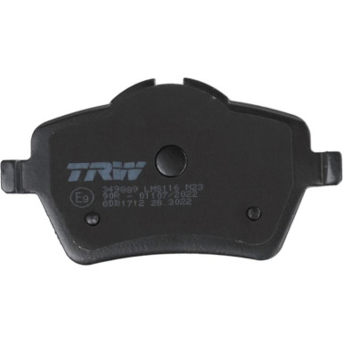 TRW | Bremsbelagsatz, Scheibenbremse | GDB1712