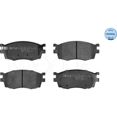 025 243 1717/W Bremsbelagsatz, Scheibenbremse MEYLE-ORIGINAL: True to OE.