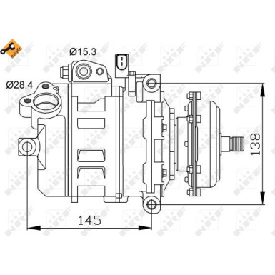 NRF Kompressor, Klimaanlage EASY FIT 32148