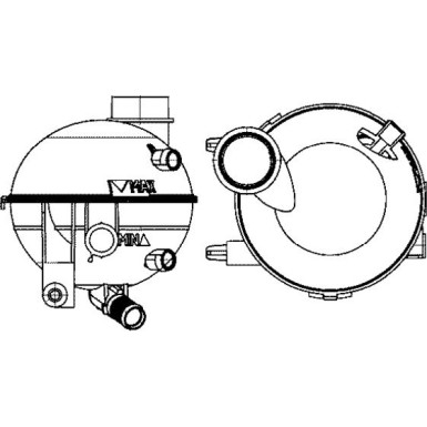 CRT 18 000S Ausgleichsbehälter, Kühlmittel BEHR