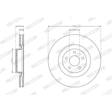 Ferodo | Bremsscheibe | DDF3111C