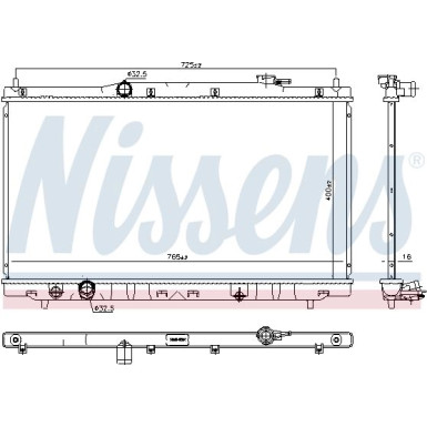 Nissens | Kühler, Motorkühlung | 681375