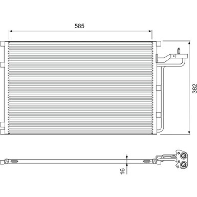 814416 Kondensator, Klimaanlage