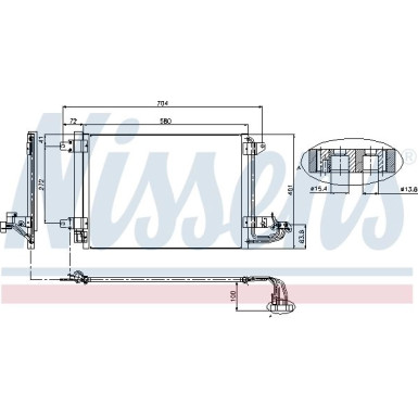 94684 Kondensator, Klimaanlage ** FIRST FIT **