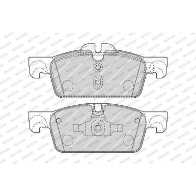 Ferodo | Bremsbelagsatz, Scheibenbremse | FDB4405