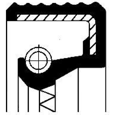 01033114B Wellendichtring, Radnabe