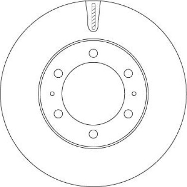 DF7827S Bremsscheibe TRW SINGLE