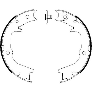 0 986 487 683 Bremsbackensatz, Feststellbremse