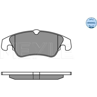 025 247 4319/W Bremsbelagsatz, Scheibenbremse MEYLE-ORIGINAL: True to OE.