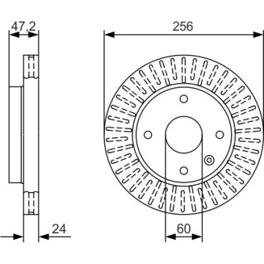 BOSCH | Bremsscheibe | 0 986 479 A54
