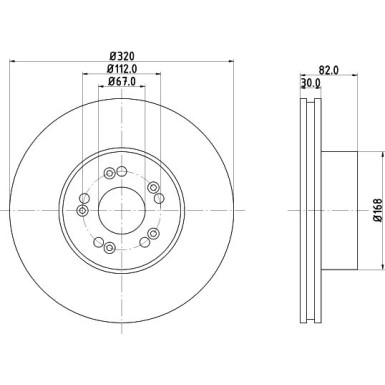 Hella | Bremsscheibe | 8DD 355 102-691
