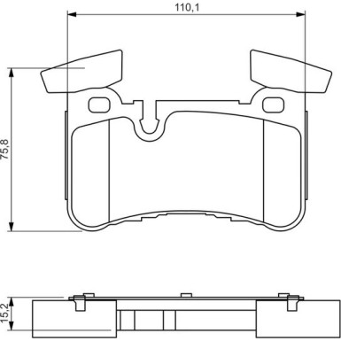0 986 494 411 Bremsbelagsatz, Scheibenbremse