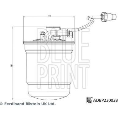 Blue Print | Kraftstofffilter | ADBP230038