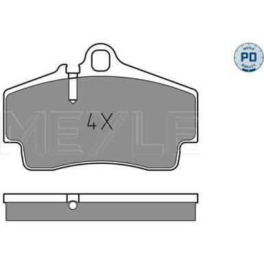 025 217 9216/PD Bremsbelagsatz, Scheibenbremse MEYLE-PD: Advanced performance and design.