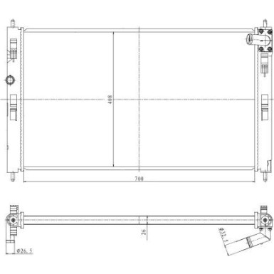 550023 Kühler, Motorkühlung 550023 Kühler, Motorkühlung
