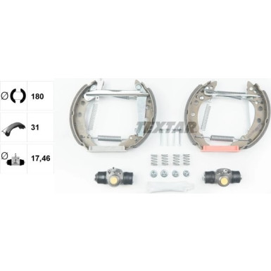 Textar Bremsbackensatz Shoe Kit Pro 84018200