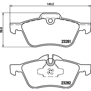 Hella | Bremsbelagsatz, Scheibenbremse | 8DB 355 009-171