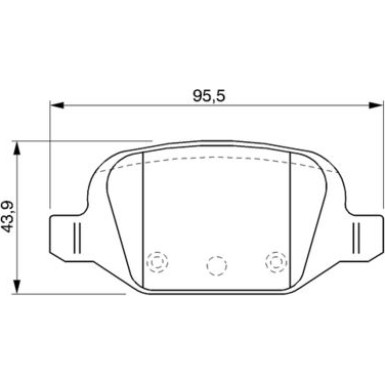 0 986 424 756 Bremsbelagsatz, Scheibenbremse
