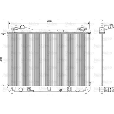Valeo | Kühler, Motorkühlung | 701592