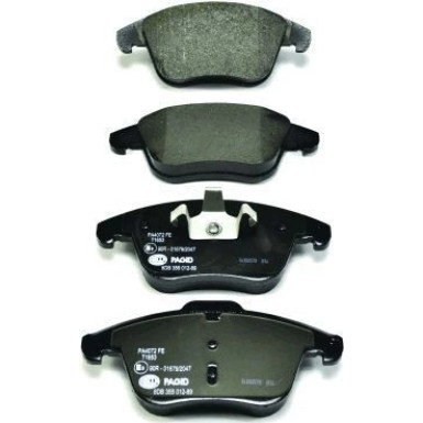 Hella Pagid | Bremsbelagsatz, Scheibenbremse | 8DB 355 012-891