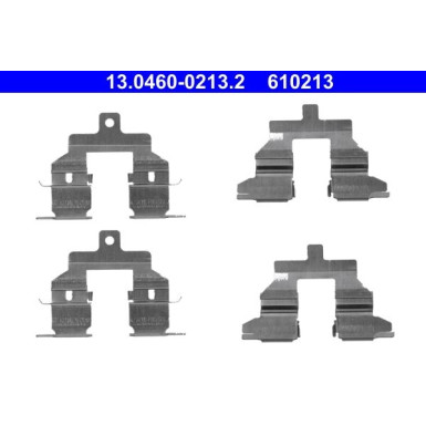 13.0460-0213.2 Zubehörsatz, Scheibenbremsbelag