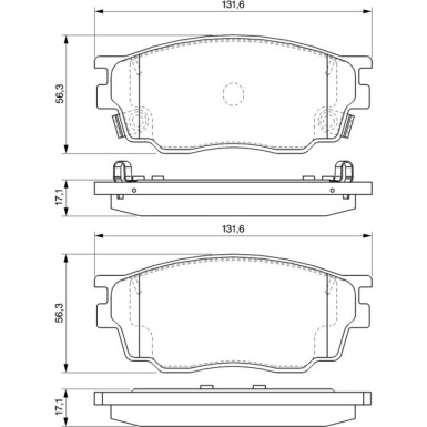 0 986 494 078 Bremsbelagsatz, Scheibenbremse