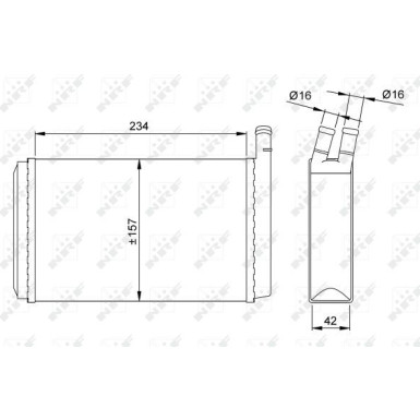 58614 Wärmetauscher, Innenraumheizung 58614 Wärmetauscher, Innenraumheizung