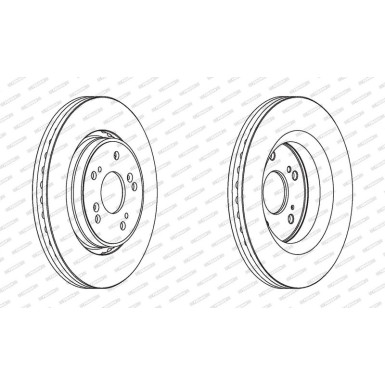 Ferodo Bremsscheibe PREMIER Coat+ disc DDF1820C