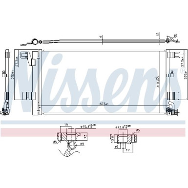 940752 Kondensator, Klimaanlage ** FIRST FIT **