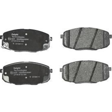 Delphi Bremsbelagsatz, Scheibenbremse LP1819